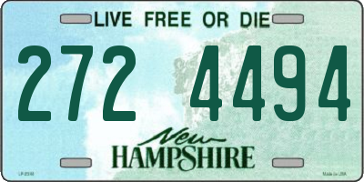NH license plate 2724494
