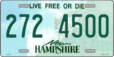 NH license plate 2724500