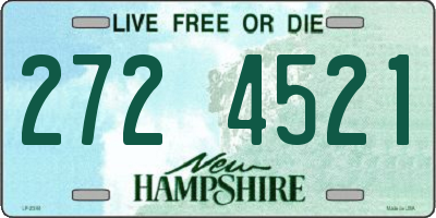 NH license plate 2724521