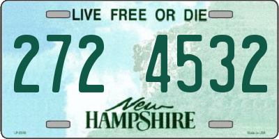 NH license plate 2724532
