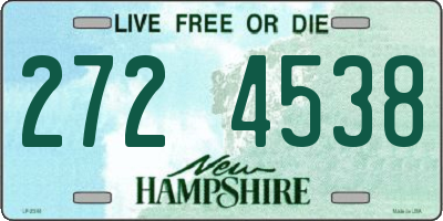 NH license plate 2724538