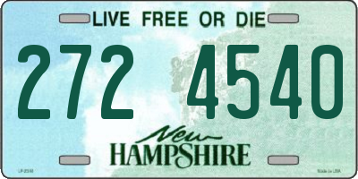 NH license plate 2724540