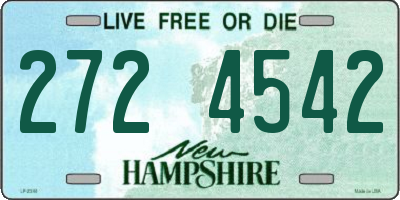 NH license plate 2724542