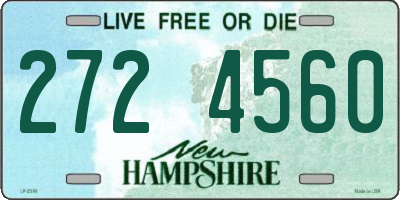 NH license plate 2724560