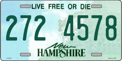 NH license plate 2724578