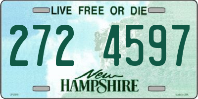 NH license plate 2724597