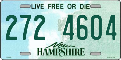 NH license plate 2724604