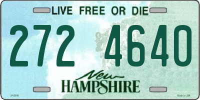 NH license plate 2724640