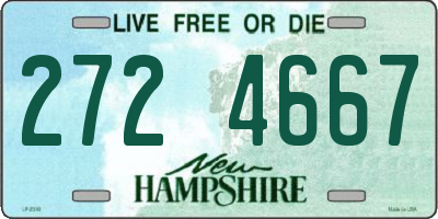 NH license plate 2724667