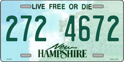 NH license plate 2724672