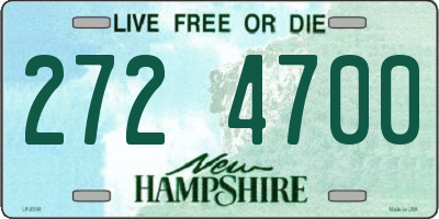 NH license plate 2724700