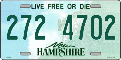 NH license plate 2724702