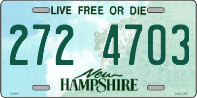 NH license plate 2724703