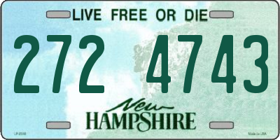NH license plate 2724743