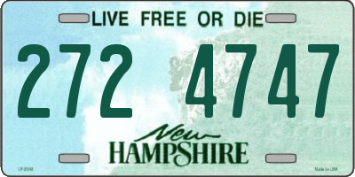 NH license plate 2724747
