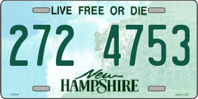 NH license plate 2724753