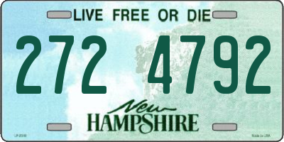 NH license plate 2724792