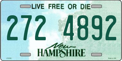 NH license plate 2724892