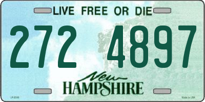 NH license plate 2724897