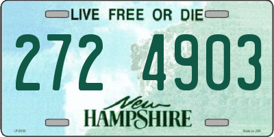 NH license plate 2724903
