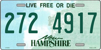NH license plate 2724917