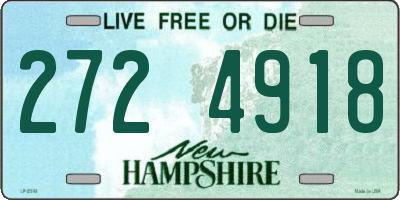 NH license plate 2724918
