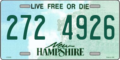 NH license plate 2724926