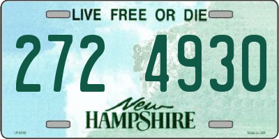 NH license plate 2724930
