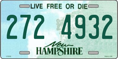 NH license plate 2724932