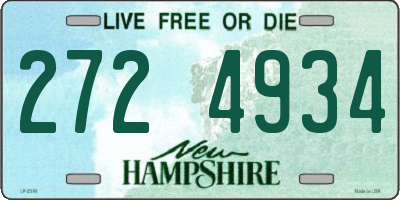 NH license plate 2724934
