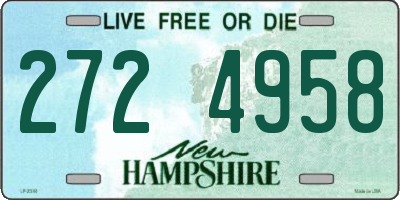 NH license plate 2724958