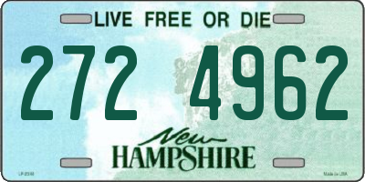 NH license plate 2724962