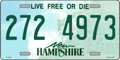 NH license plate 2724973