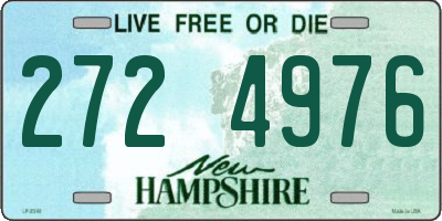 NH license plate 2724976