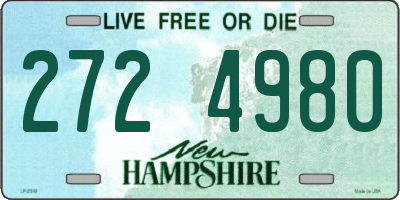 NH license plate 2724980