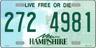 NH license plate 2724981