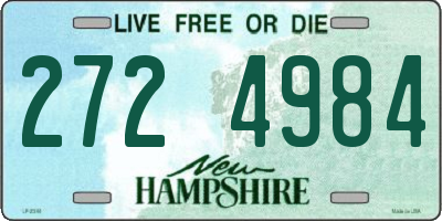 NH license plate 2724984