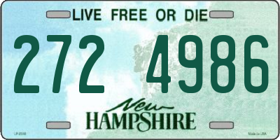 NH license plate 2724986