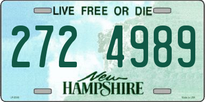 NH license plate 2724989