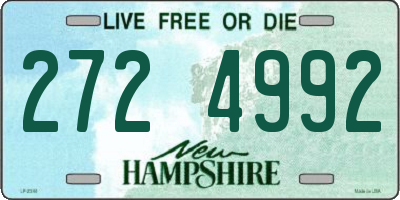 NH license plate 2724992