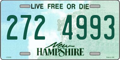 NH license plate 2724993