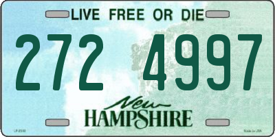NH license plate 2724997