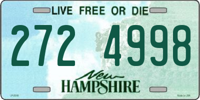NH license plate 2724998