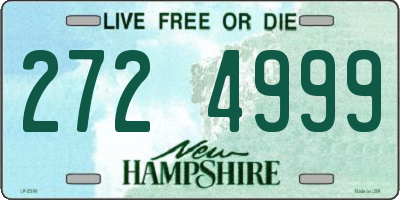 NH license plate 2724999