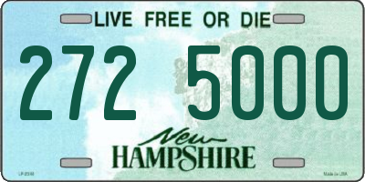 NH license plate 2725000