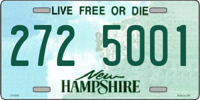 NH license plate 2725001