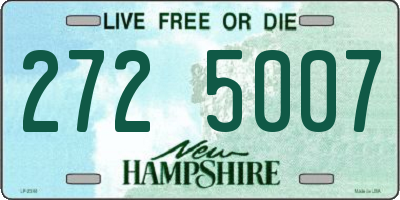 NH license plate 2725007
