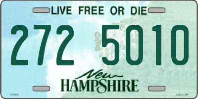 NH license plate 2725010