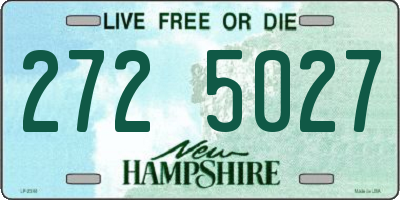 NH license plate 2725027