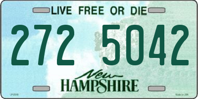 NH license plate 2725042